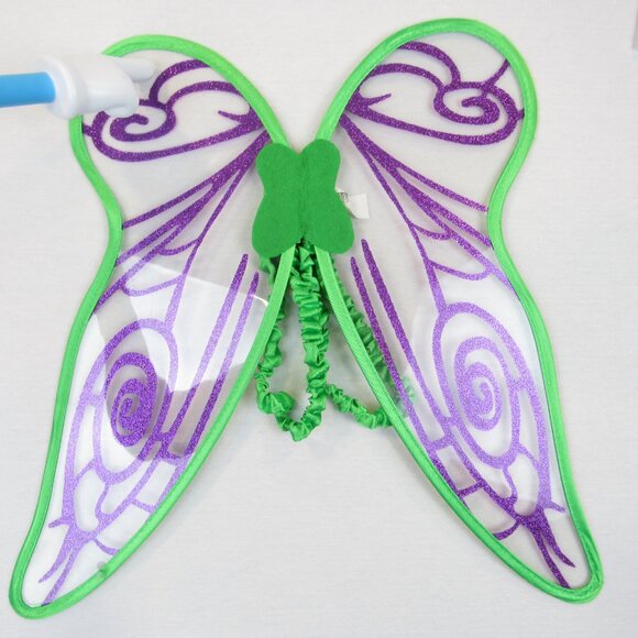 Disney Tinkerbell Fantasy Play Costume Girl's Size 4-6X Sparkly Dress W/Wings - Picture 14 of 14